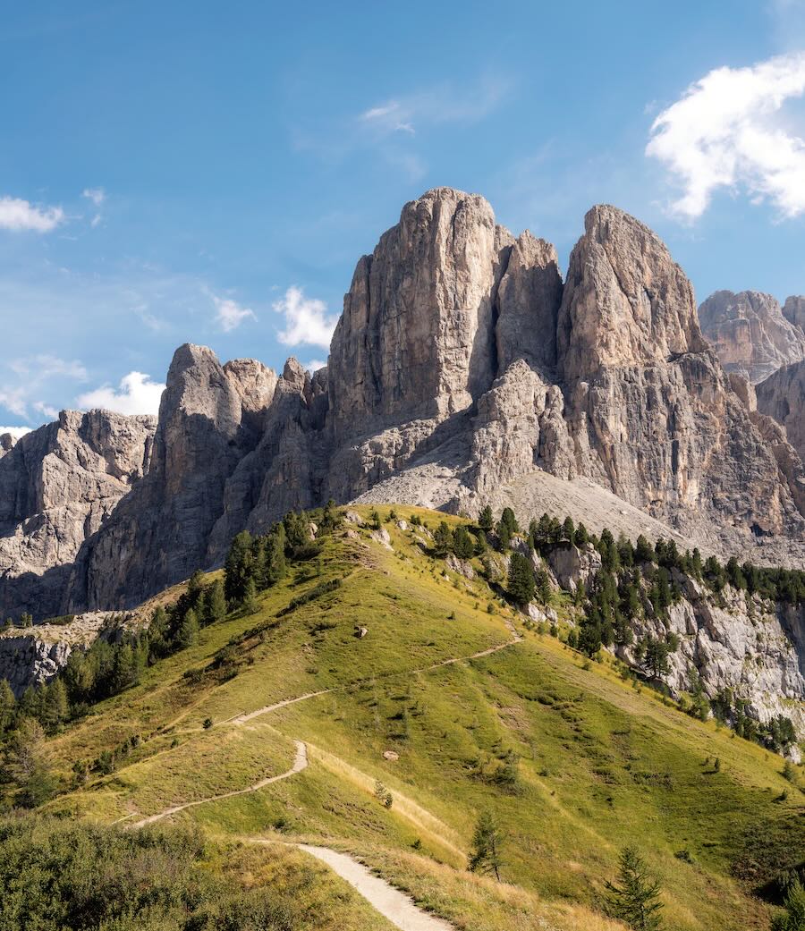 Path leading up in the mountain 